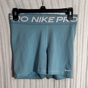 Nike Pro Dri-Fit Blue Athletic Biker Shorts